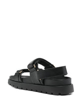 Tory Burch mellow sport leather sandals black