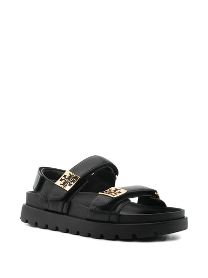 Tory Burch mellow sport leather sandals black