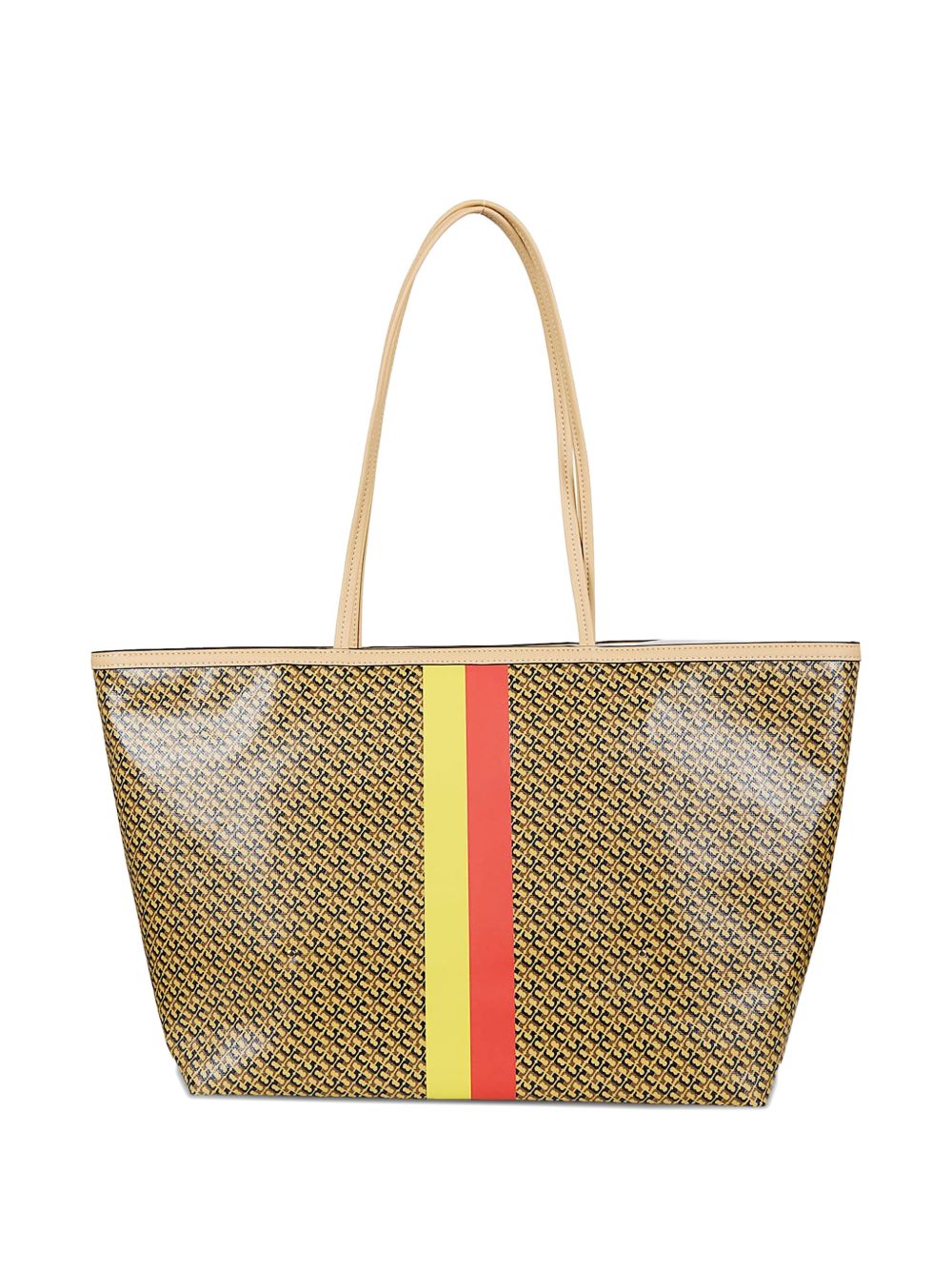 Tory Burch Racer Logo Tote Bag Light brown