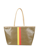 Tory Burch Racer Logo Tote Bag Light brown