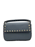 Valentino Garavani Rockstud Leather Mini Clutch Grey