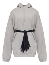 MM6 Maison Margiela Cotton Hooded Sweatdress Grey