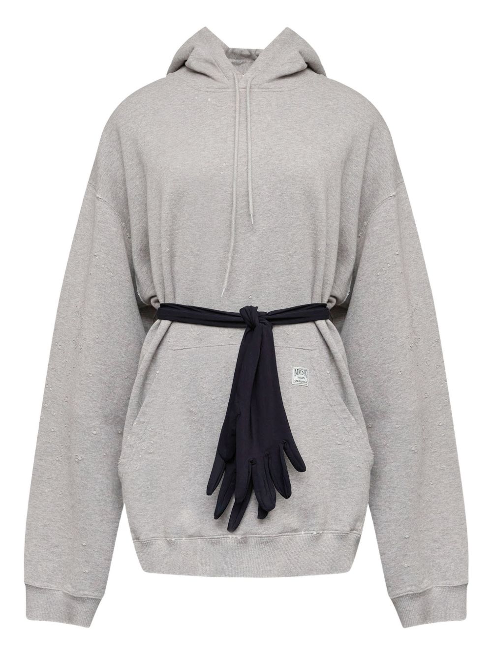 MM6 Maison Margiela Cotton Hooded Sweatdress Grey