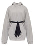 MM6 Maison Margiela Cotton Hooded Sweatdress Grey