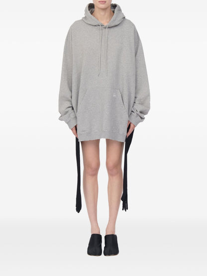 MM6 Maison Margiela Cotton Hooded Sweatdress Grey