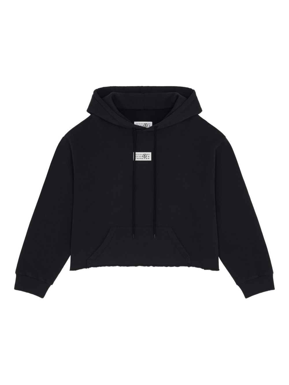 MM6 Maison Margiela Logo Cotton Hoodie Black
