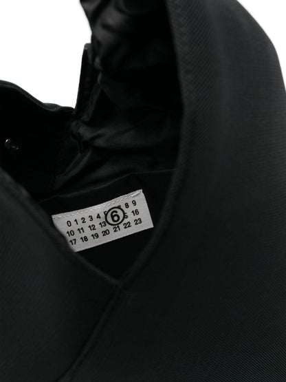 MM6 Maison Margiela Signature Numbers Canvas Handbag Black