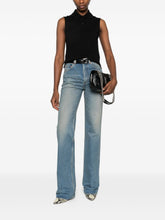 Saint Laurent Sleeveless Cotton Polo Shirt Black Black