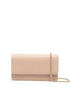 Emporio Armani Chain Leather Clutch Bag Beige