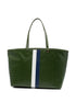 Tory Burch Racer Stripe Tote Bag Green