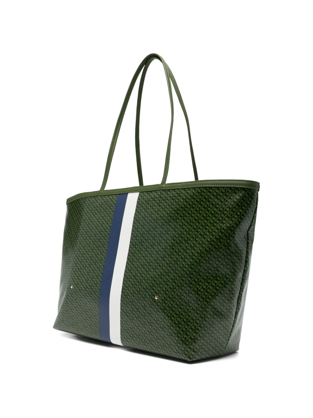 Tory Burch Racer Stripe Tote Bag Green