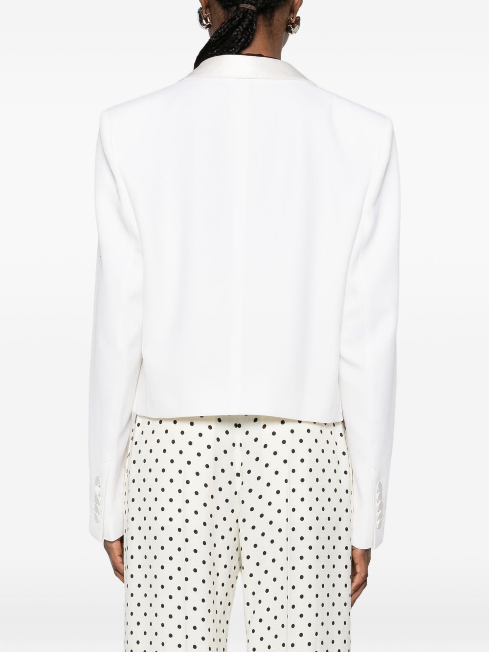 Tom Ford Wool Tuxedo Jacket White White
