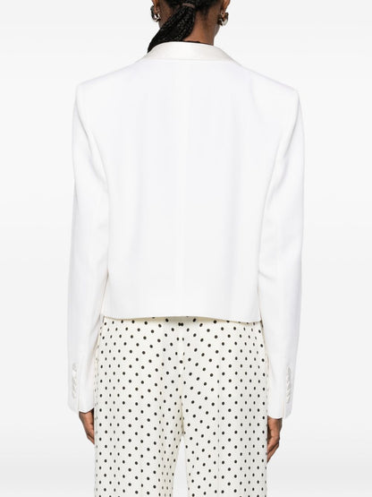 Tom Ford Wool Tuxedo Jacket White White