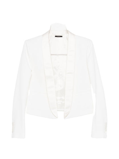 Tom Ford Wool Tuxedo Jacket White White