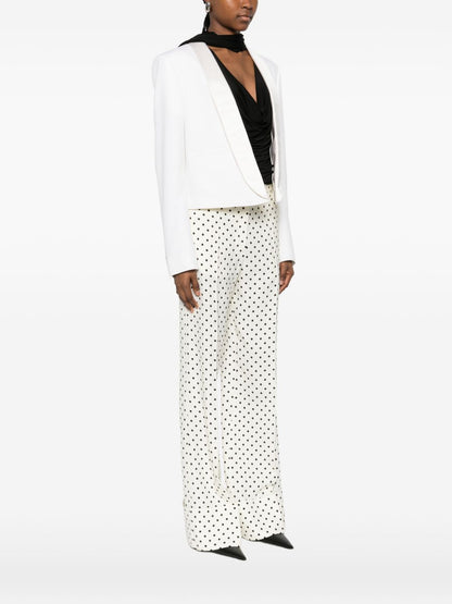 Tom Ford Wool Tuxedo Jacket White White