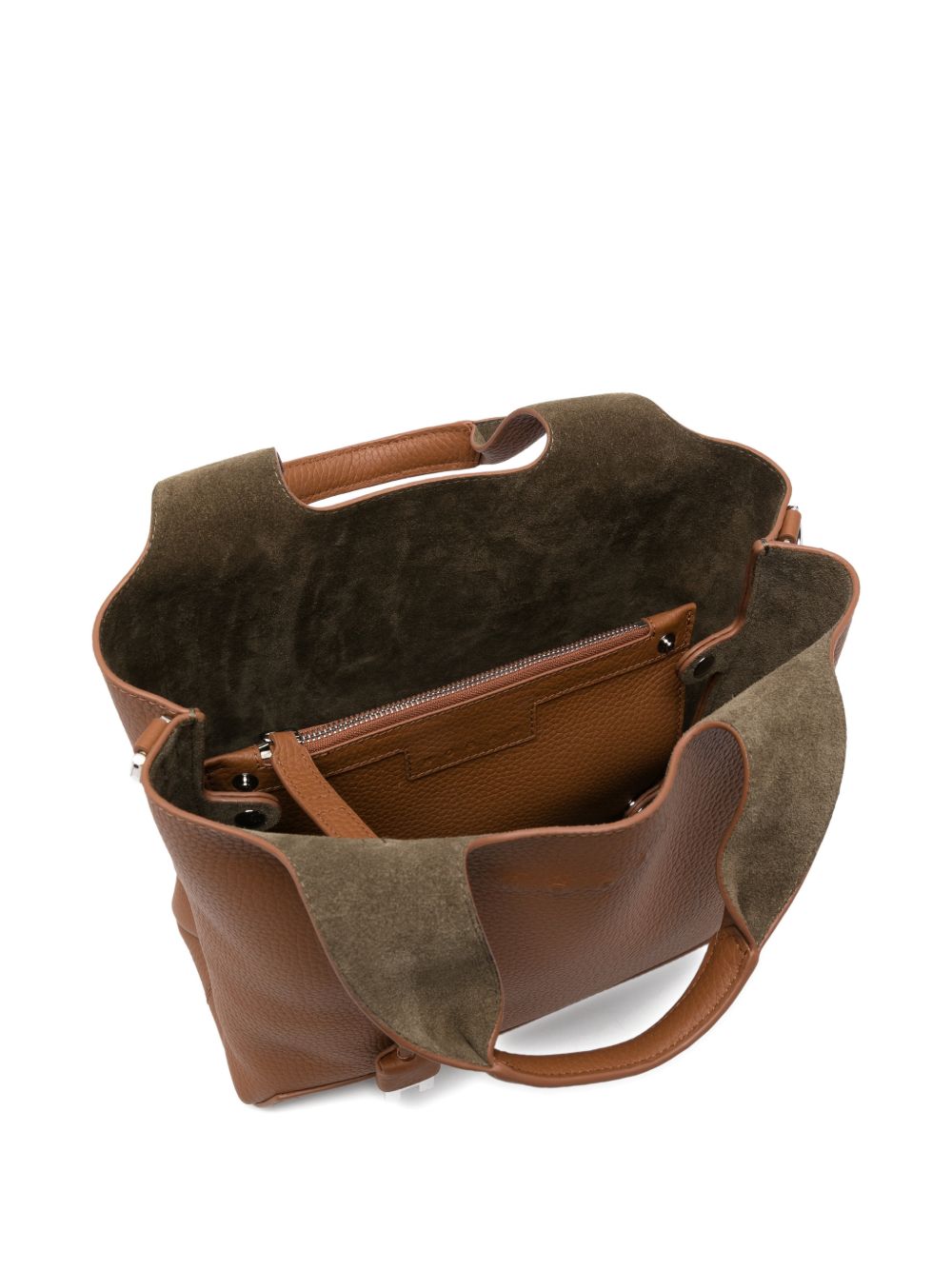 Hogan Small Leather Tote Bag Brown leather brown