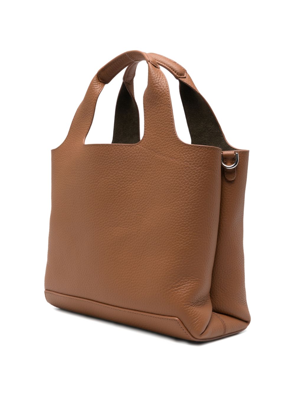 Hogan Small Leather Tote Bag Brown leather brown