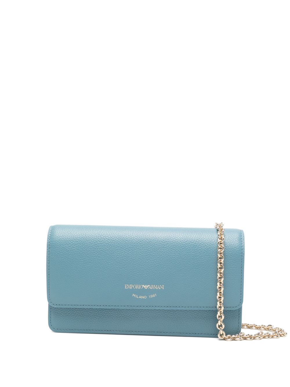 Emporio Armani Leather Chain Wallet Clear Blue
