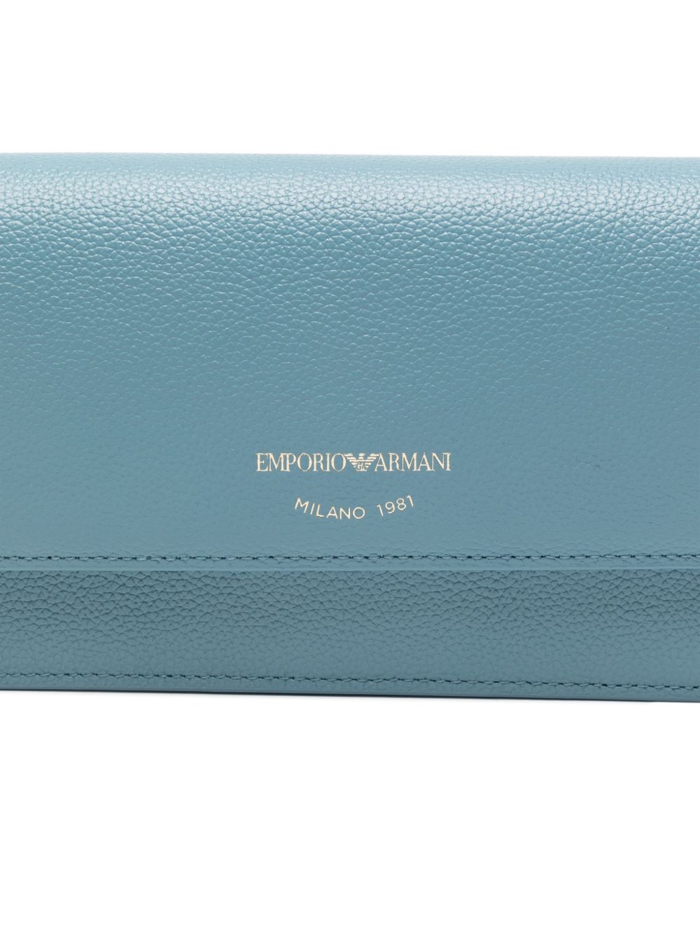 Emporio Armani Leather Chain Wallet Clear Blue