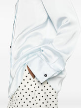 Jil Sander Buttoned Viscose Shirt Clear Blue