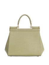 Dolce & Gabbana Sicily Medium Leather Bag Light green