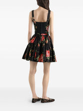 Dolce & Gabbana Floral Bustier Top Black