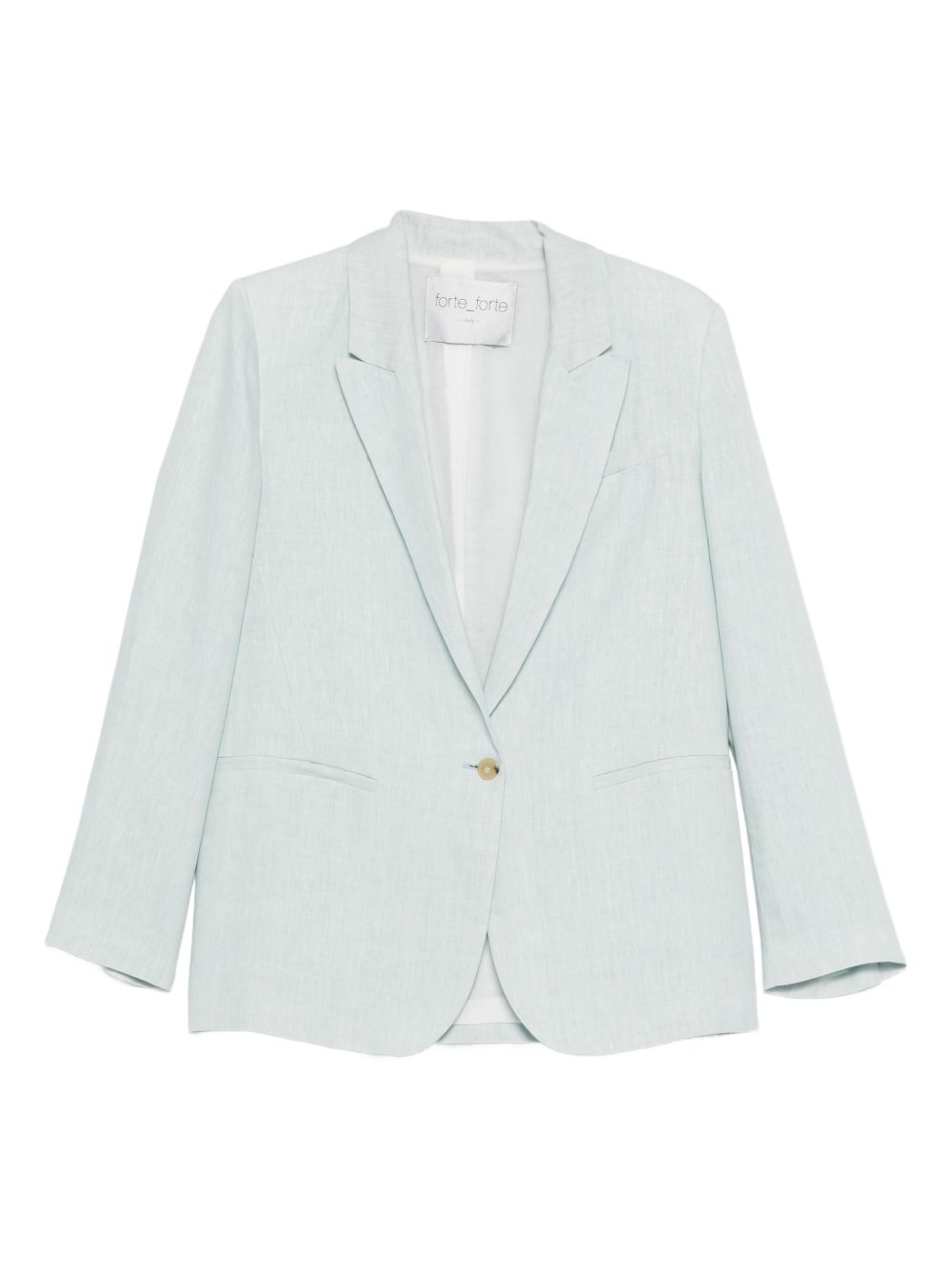Forte Forte Linen single-breasted jacket LIGHT BLUE
