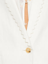 Forte Forte Linen single-breasted jacket WHITE