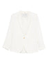 Forte Forte Linen single-breasted jacket WHITE