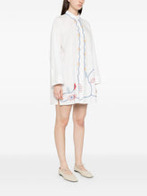 Forte Forte Embroidered cotton shirt WHITE