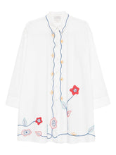 Forte Forte Embroidered cotton shirt WHITE
