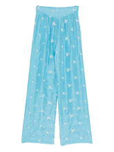 Forte Forte Embroidered silk trousers LIGHT BLUE