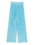 Forte Forte Embroidered silk trousers LIGHT BLUE