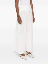 Forte Forte Embroidered cotton trousers WHITE