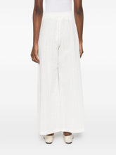 Forte Forte Embroidered cotton trousers WHITE