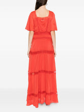 Forte Forte V-neck Cotton and silk v-necked dress RED