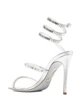 René Caovilla Cleo Spark Embellished Sandals Silver silver