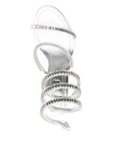 René Caovilla Cleo Spark Embellished Sandals Silver silver