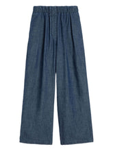 Jil Sander Wide-Leg Cotton Trousers Blue