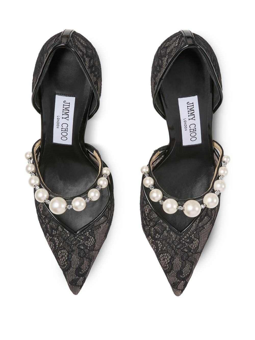 Jimmy Choo With Heel Leather Pumps Black