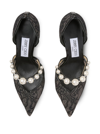 Jimmy Choo With Heel Leather Pumps Black