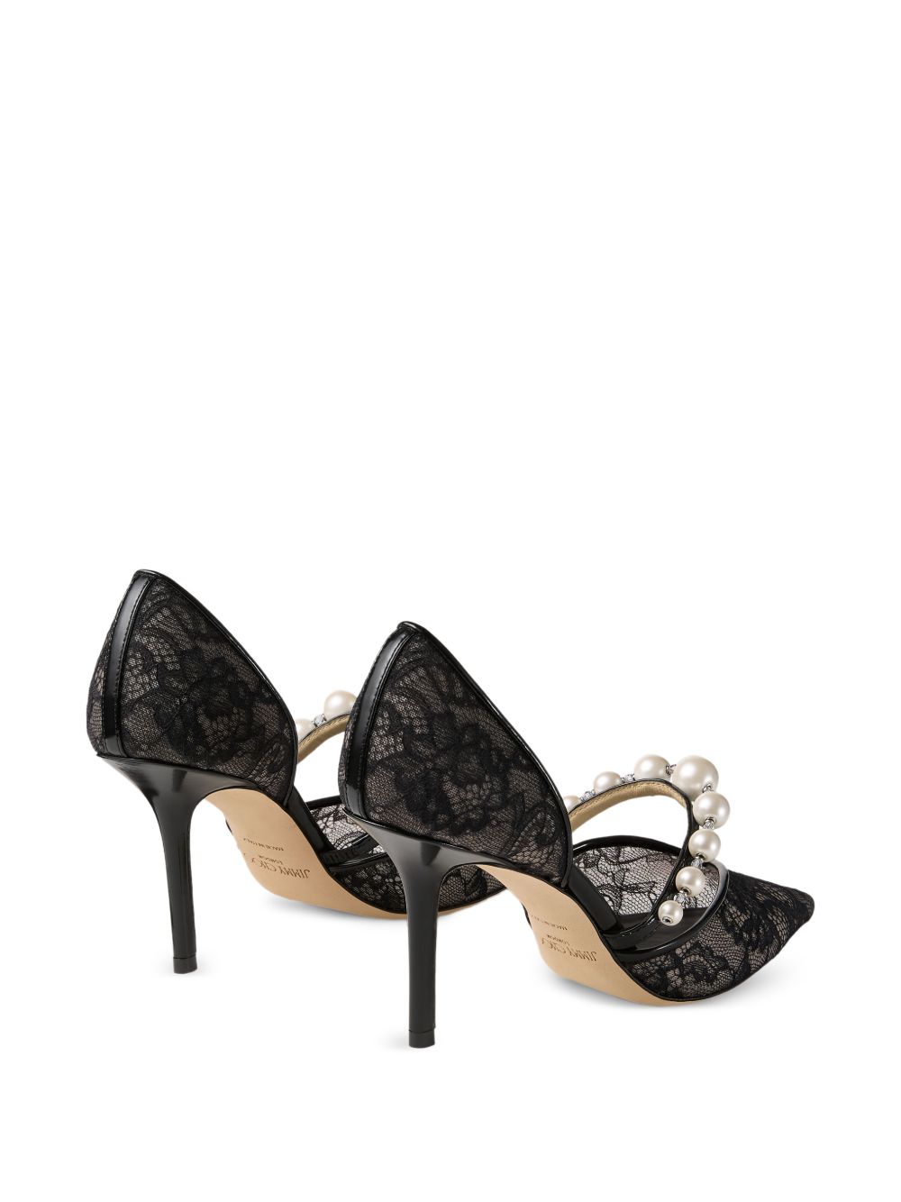 Jimmy Choo With Heel Leather Pumps Black