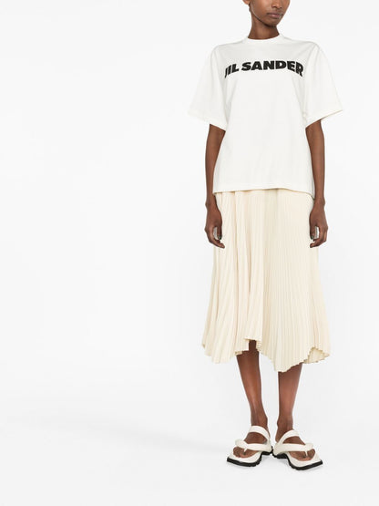 Jil Sander Logo Cotton T-Shirt White