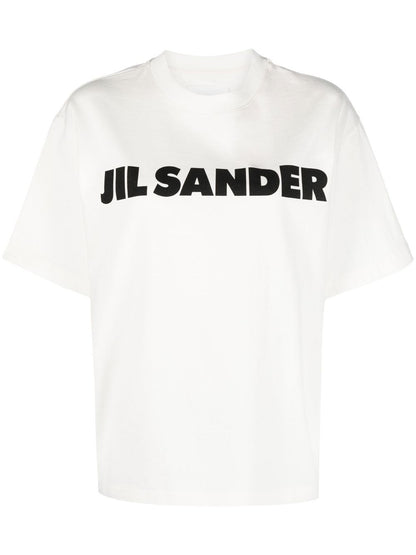 Jil Sander Logo Cotton T-Shirt White