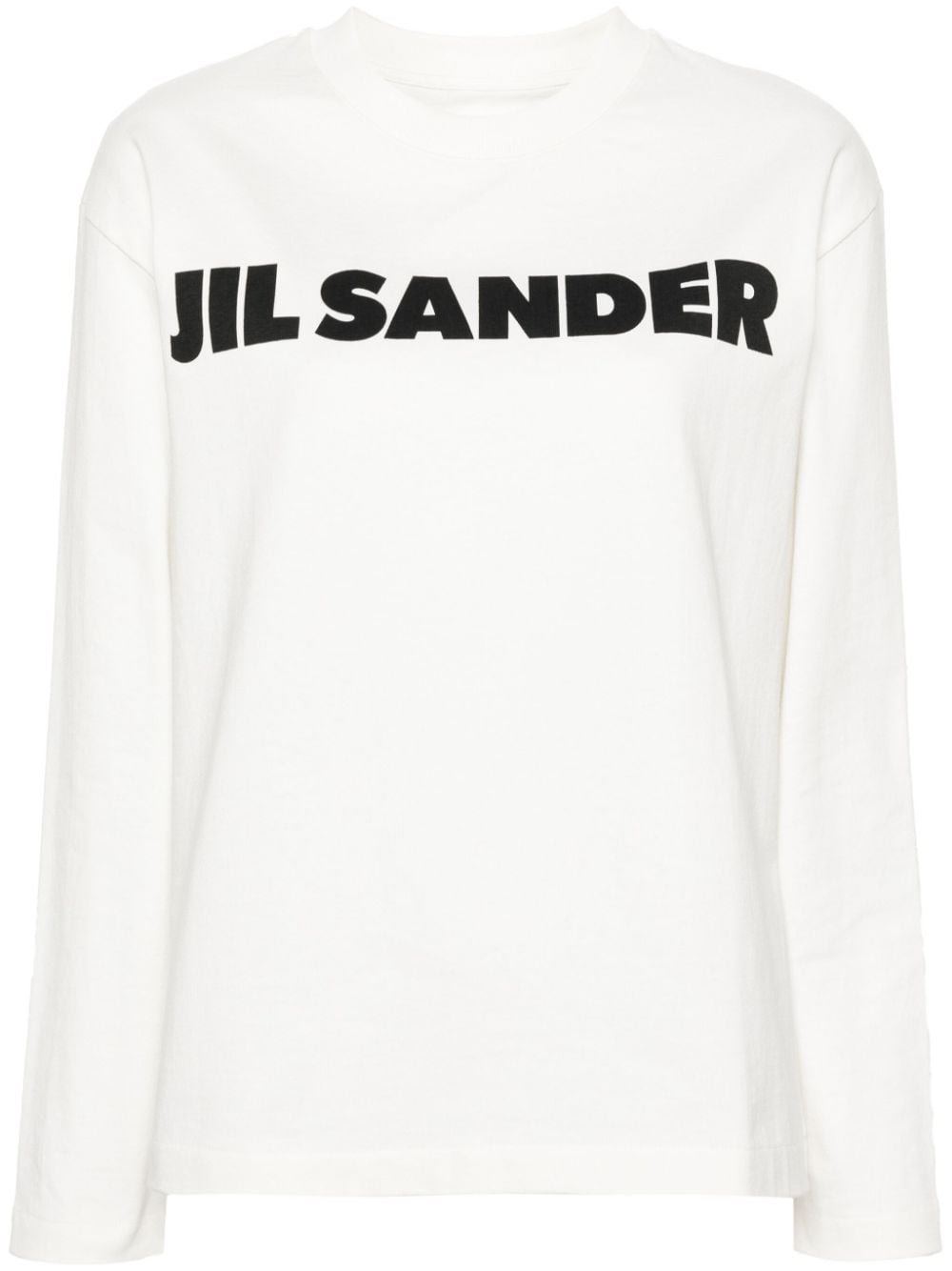 Jil Sander Logo Cotton Jersey T-Shirt White