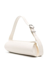 Jil Sander Cannolo Small Leather Shoulder Bag White