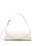 Jil Sander Cannolo Small Leather Shoulder Bag White