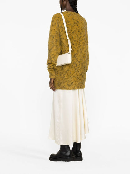 Jil Sander All-Day Leather Shoulder Bag White