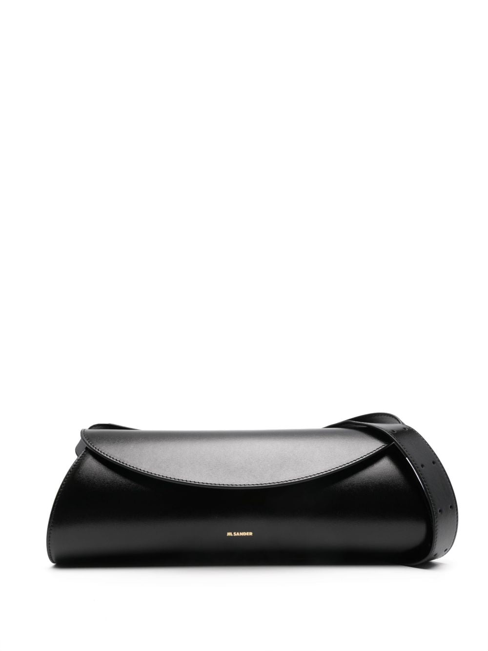 Jil Sander Cannolo Trapeze Shoulder Bag Black
