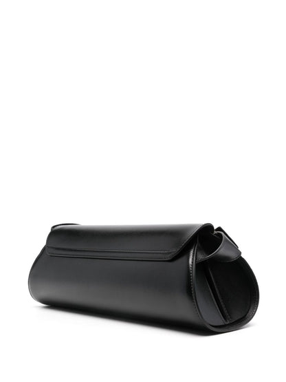Jil Sander Cannolo Trapeze Shoulder Bag Black
